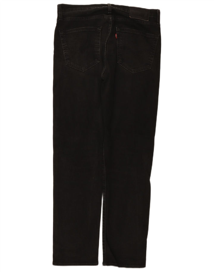 Męskie jeansy Levi's 502 Tapered W32 L32 Czarna bawełna