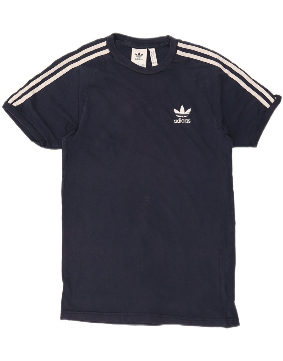 Adidas Męski T-Shirt Top Mały Granatowy Bawełniany