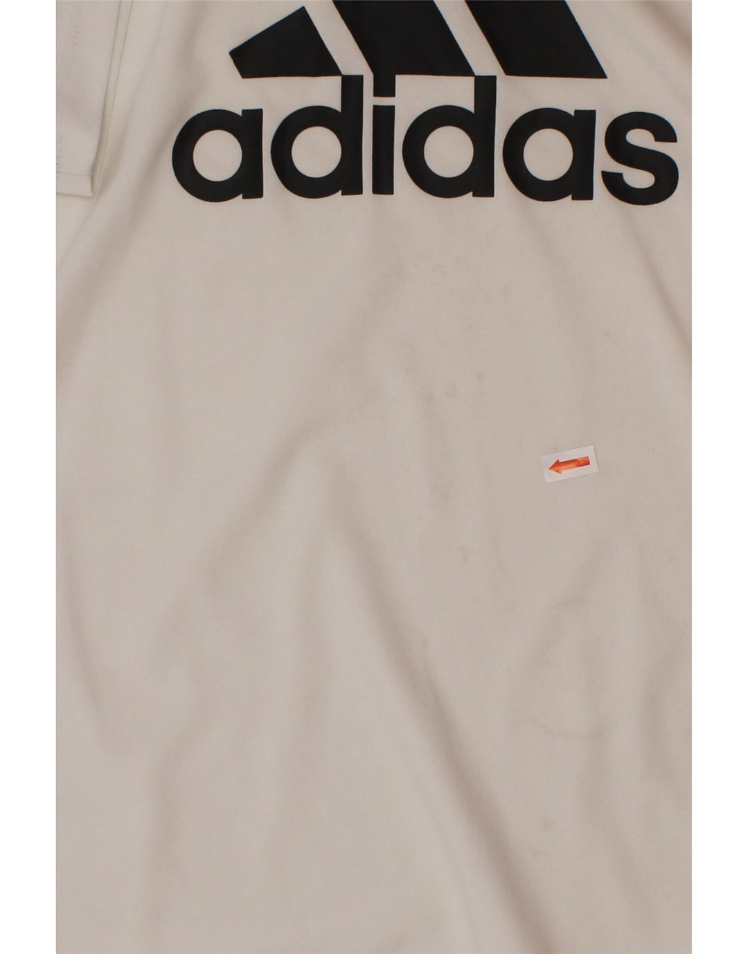 Chłopięcy T-shirt z grafiką ADIDAS, 11-12 lat, biały poliester