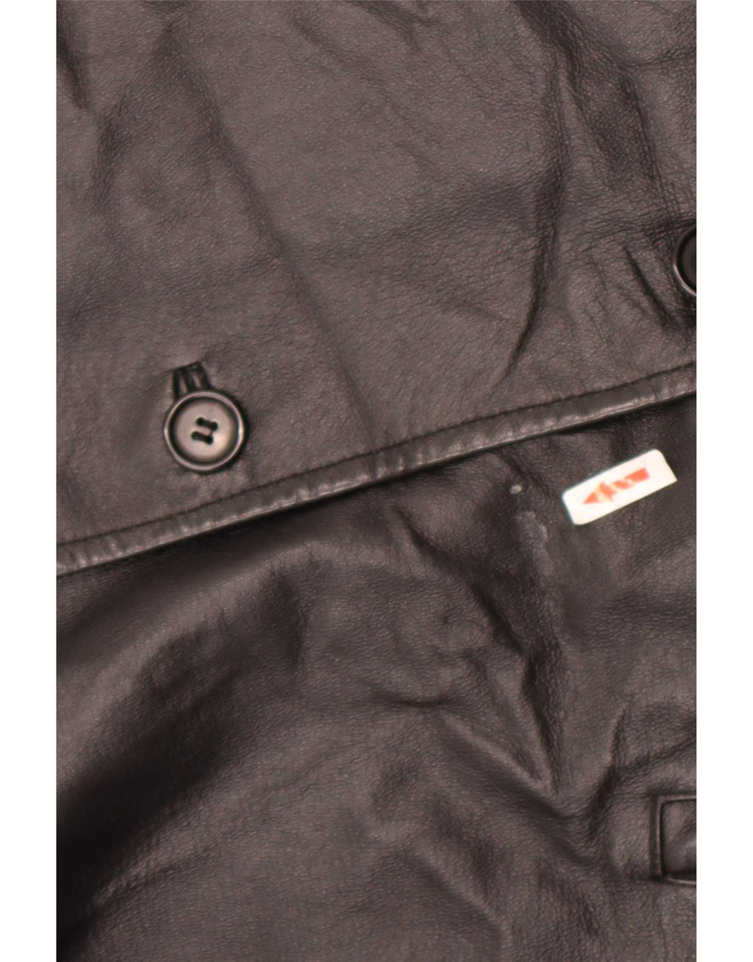Vintage męska kurtka skórzana IT 46 Small Black
