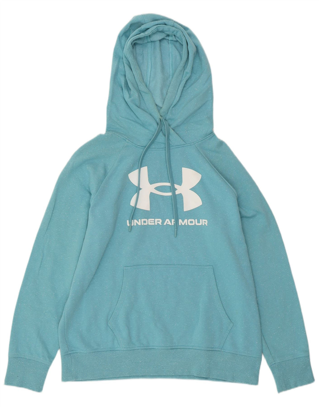 UNDER ARMOUR Damski sweter oversize z kapturem UK 14, średni niebieski nakrapiany