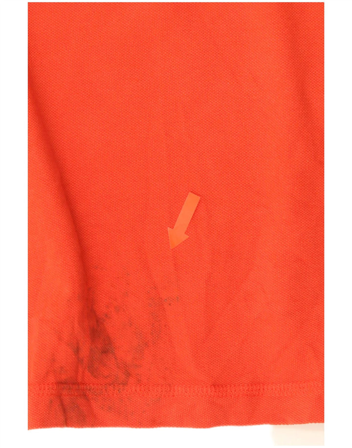 Męska koszulka polo DKNY z grafiką, 2XL, pomarańczowa, bawełniana