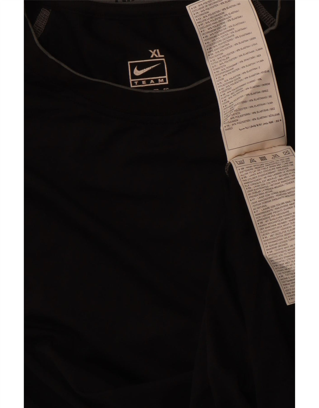 Damska koszulka z kamizelką NIKE UK 18 XL, czarna, poliester