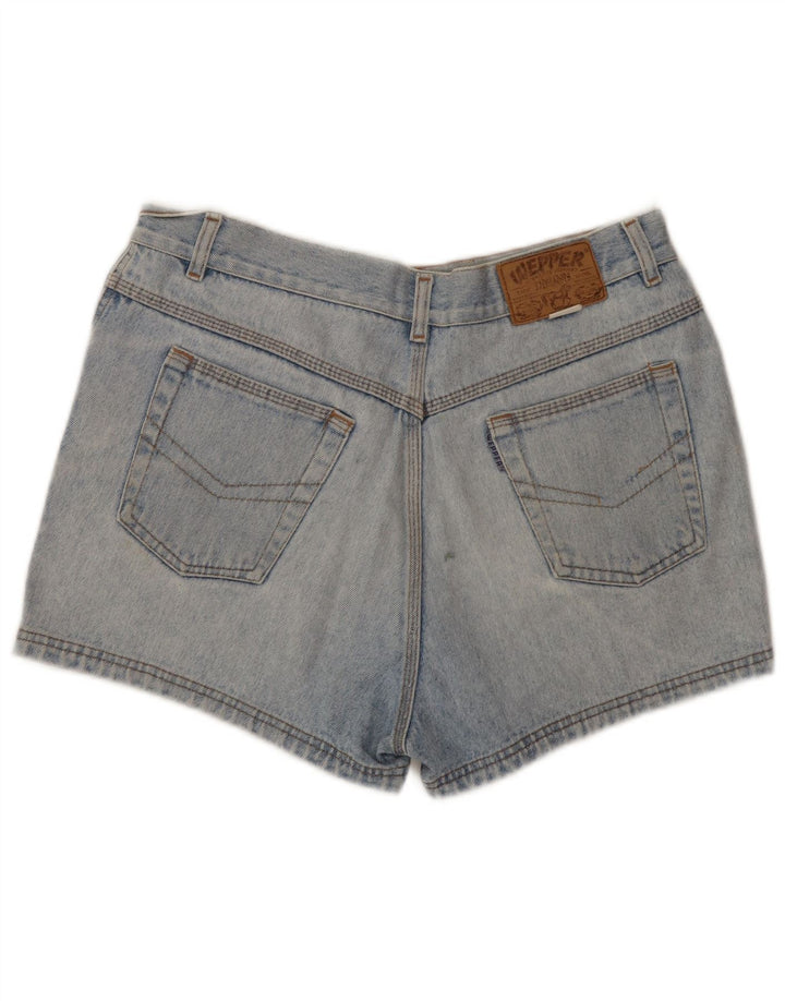 Damskie spodenki jeansowe VINTAGE W32, duże, niebieskie