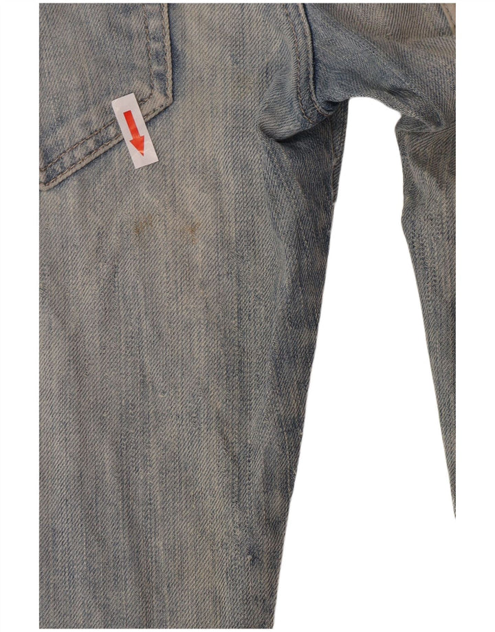 Damskie proste dżinsy Armani W26 L34 niebieskie