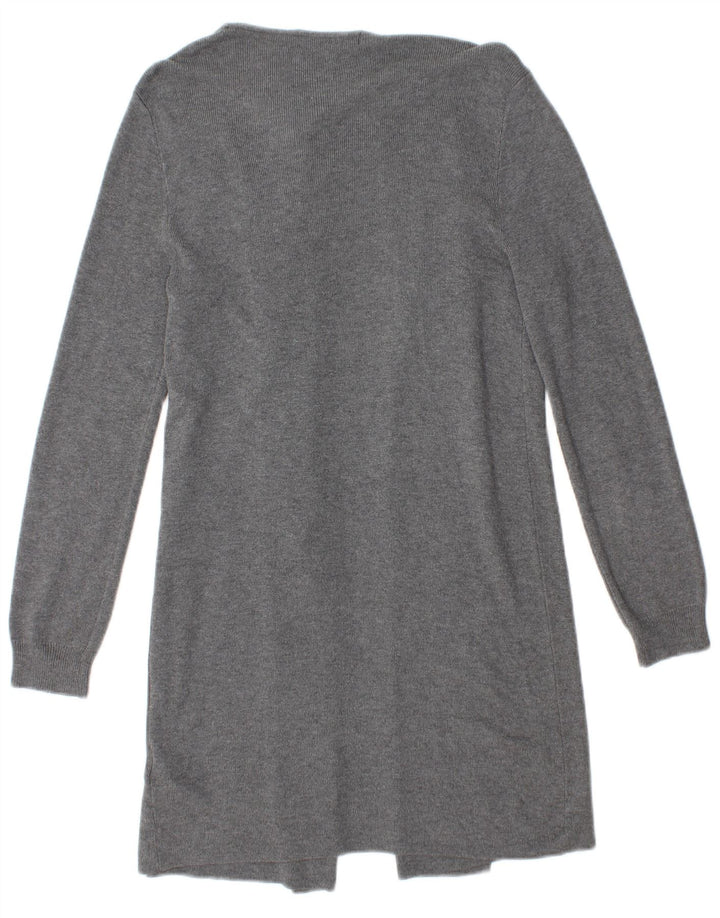 Marks & Spencer Damski sweter rozpinany o długim kroju, UK 10, mały, szary