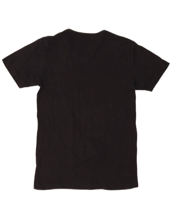 T-shirt damski KAPPA Top UK 14, duży, czarny, bawełniany