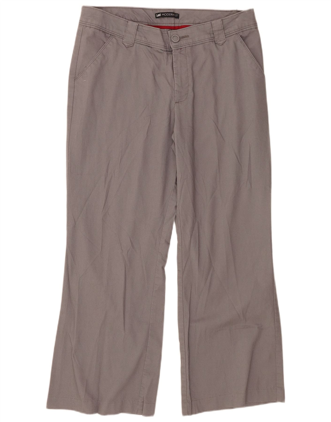 Spodnie damskie Lee Modern Fit Straight Chino W34 L27 Szare
