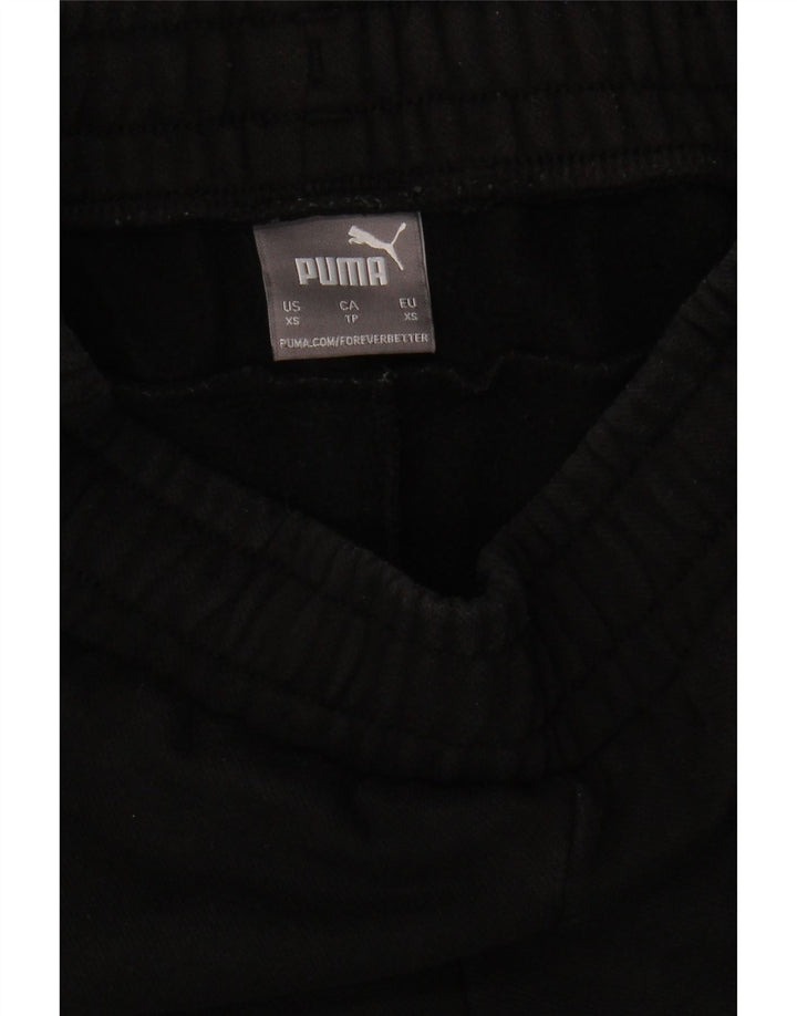 PUMA Womens Graphic Tracksuit Trousers Joggers XS  Black