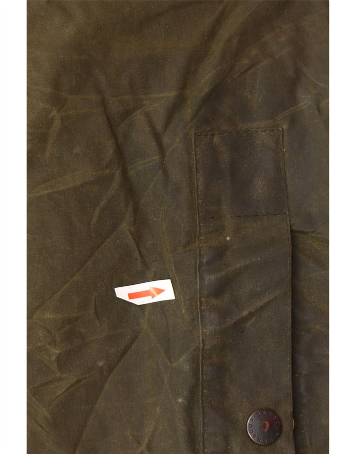 Męska kurtka Barbour z woskowanej bawełny UK 46 3XL, bawełna khaki