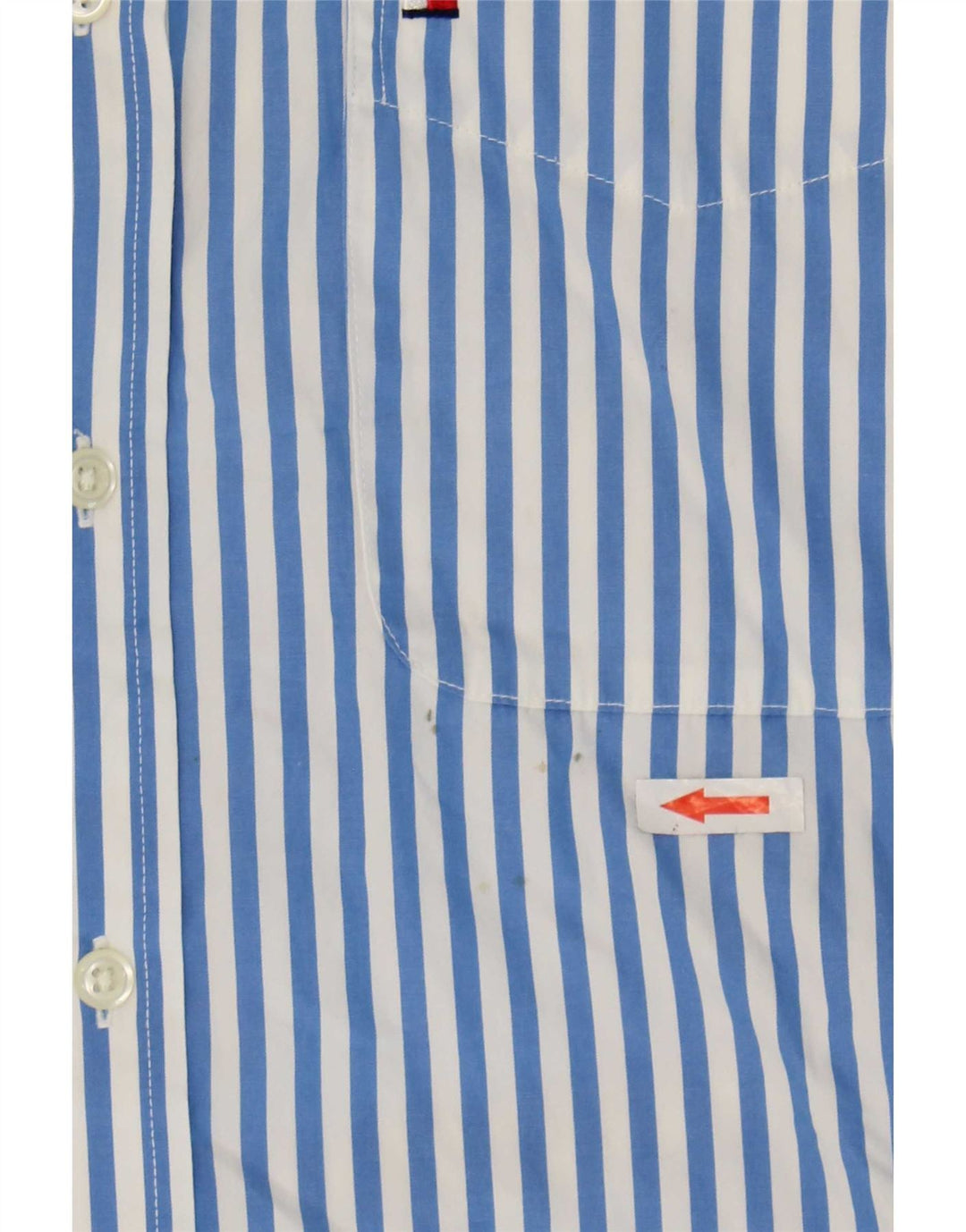 Koszula męska Tommy Hilfiger, bawełniana w średnie niebieskie prążki