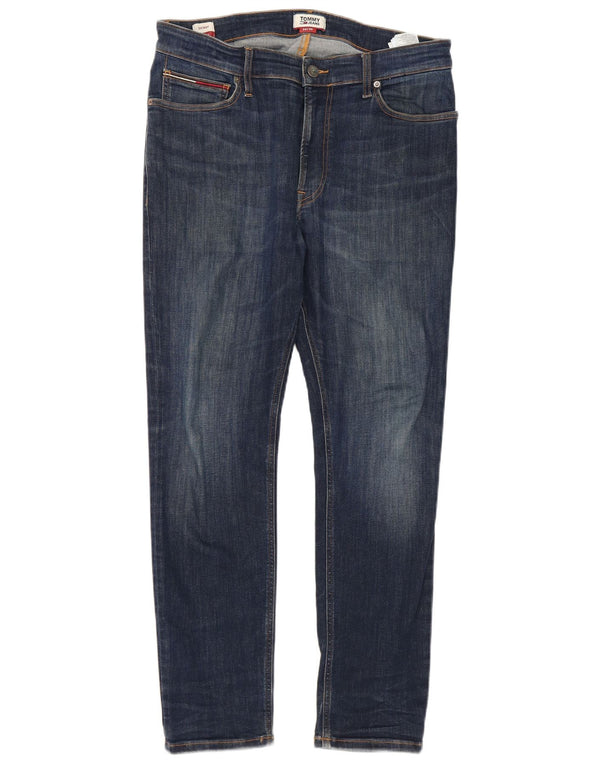Tommy Hilfiger Męskie Ryan Skinny Jeans W34 L30 Granatowa bawełna