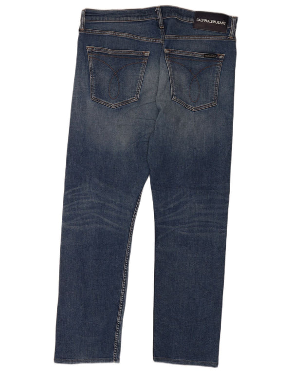 Męskie dżinsy Calvin Klein W36 L32 Niebieskie