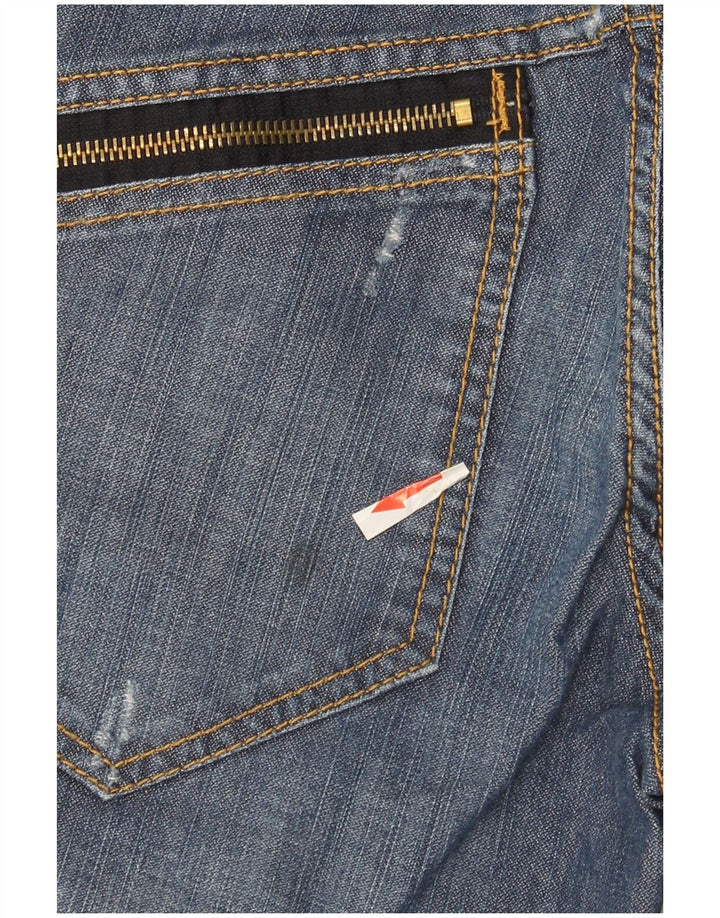 Damskie spodenki jeansowe Liu Jo W28 Średni niebieski, bawełniany