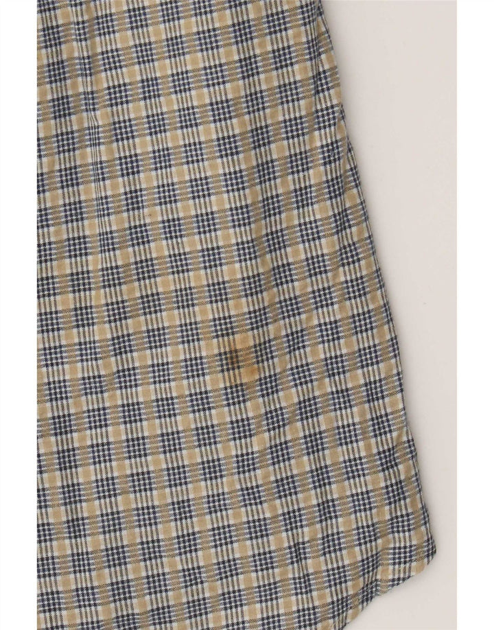 Koszula męska Timberland, duża, beżowa, bawełniana w kratę