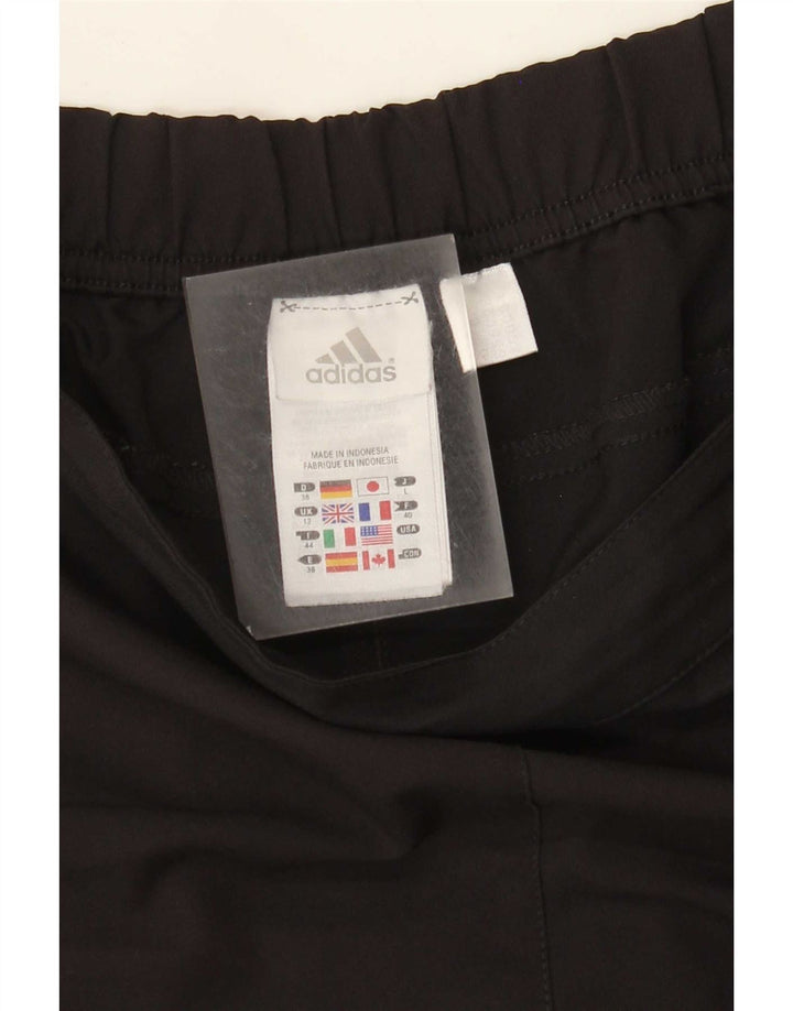 Damskie spodenki sportowe Adidas UK 12, średni czarny poliester