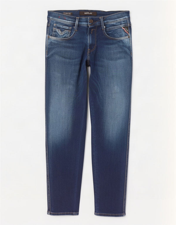 Damskie jeansy Replay Anbass Slim W28 L30 Niebieska bawełna