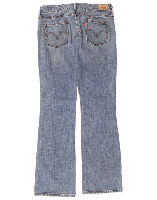 Damskie jeansy LEVI'S 545 Low Bootcut US 4 Small W28 L32 Niebieska bawełna