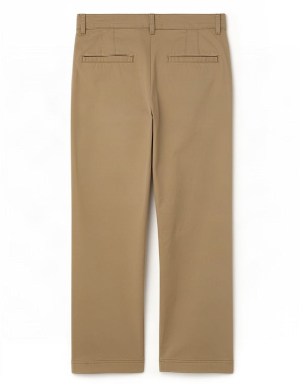Spodnie damskie Gap Straight Chino US 12 Large W34 L26 Beżowa bawełna