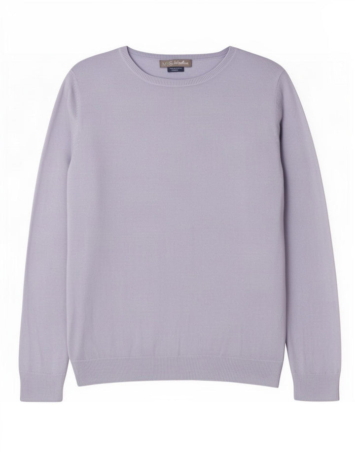 Marks & Spencer Damski sweter oversize zapinany na guziki, UK 8, mały niebieski