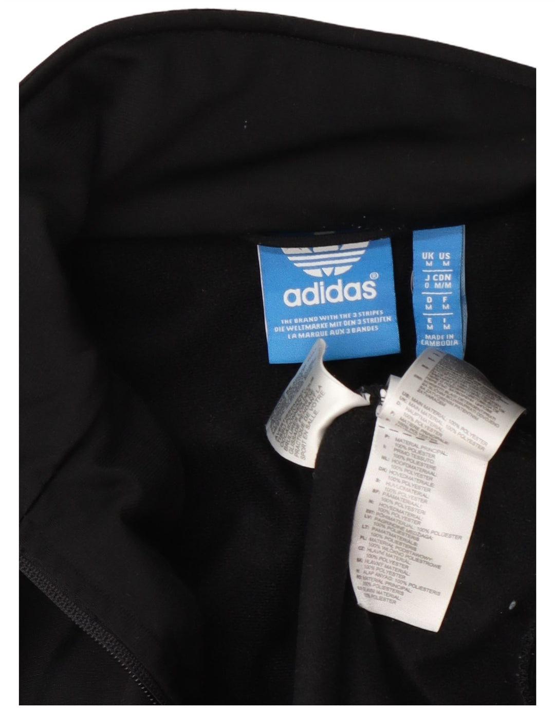 Adidas Męska bluza dresowa, średnia czarna poliester