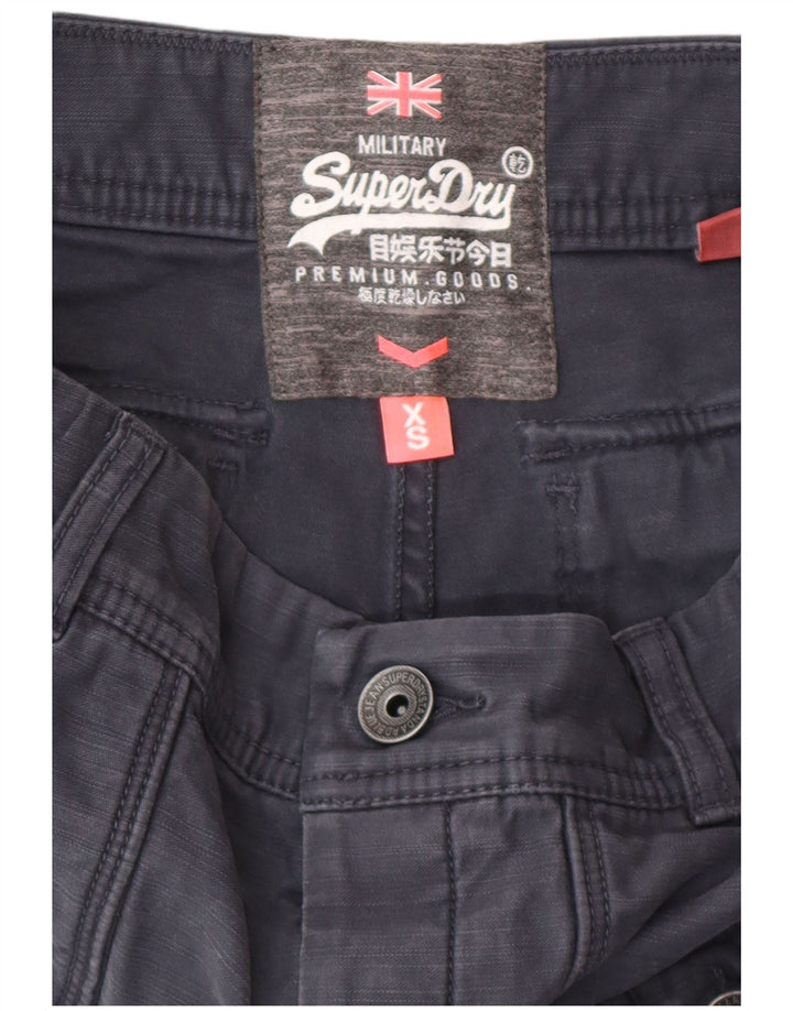 Damskie spodenki cargo Superdry XS W28, czarne, bawełniane