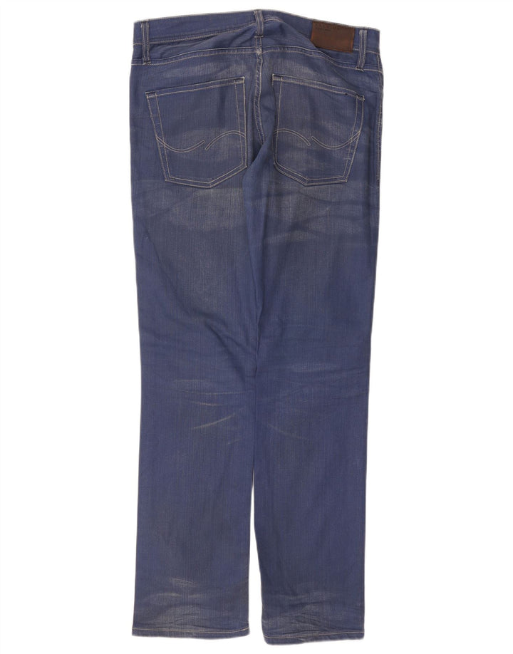 Męskie proste dżinsy Jack & Jones W34 L32 Niebieskie