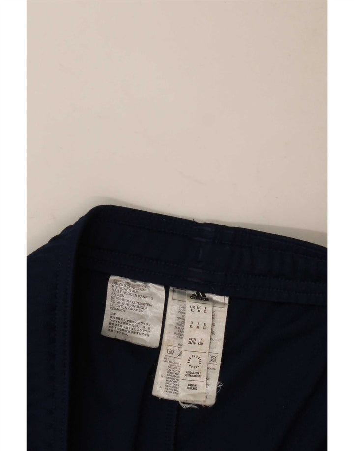Męskie spodnie dresowe Adidas Aeroready XL granatowe, poliestrowe