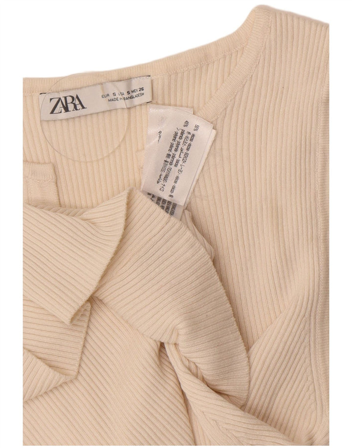 Damski kardigan Zara Top UK 8 Small Off White Wiskoza