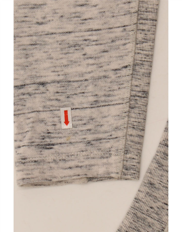 Damska bluza z kapturem i zamkiem CHAMPION UK 18 XL, szara, nakrapiana