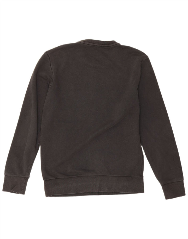 Adidas Męska bluza z grafiką, mała, czarna, bawełniana