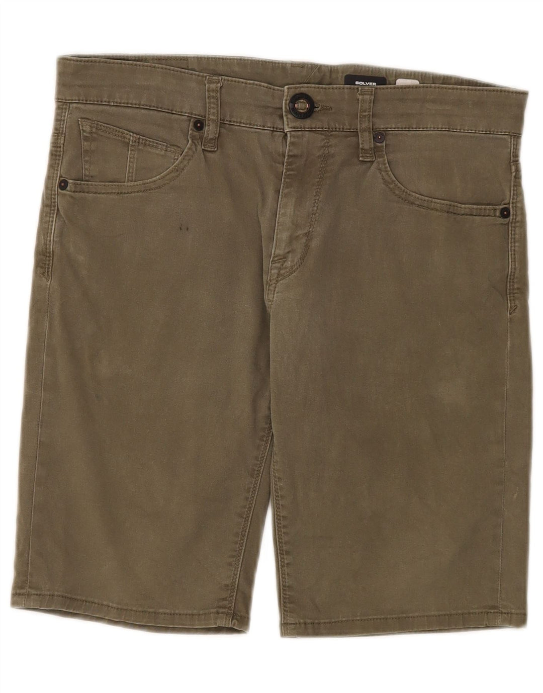 Męskie spodenki jeansowe Volcom Solver W30, średnia bawełna khaki
