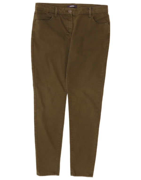 Marks & Spencer Damskie jeansy skinny UK 14 Medium W30 L29 Bawełna khaki