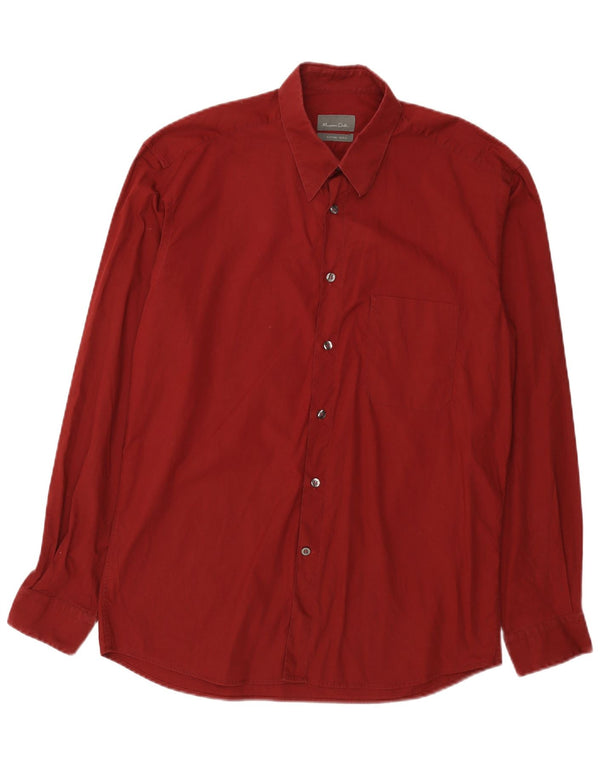 Koszula męska Massimo Dutti rozmiar 42, duża, bordowa, bawełniana