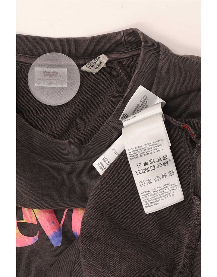 Damska bluza Levi's z grafiką oversize, UK 18 XL, szara bawełna