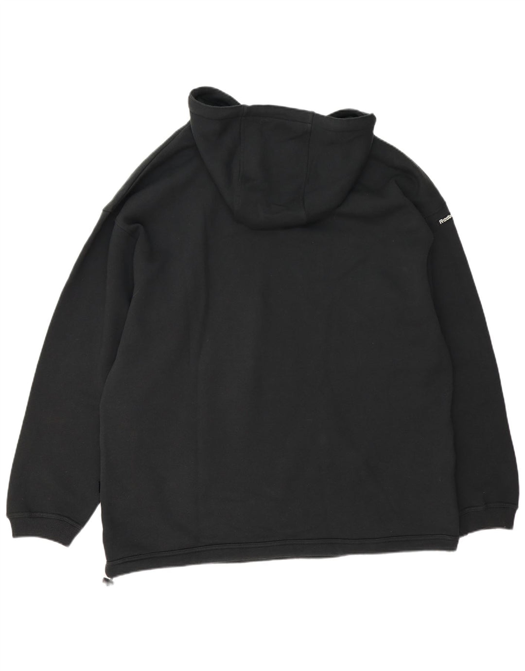 Męski sweter z kapturem Reebok, duży, czarny, bawełniany