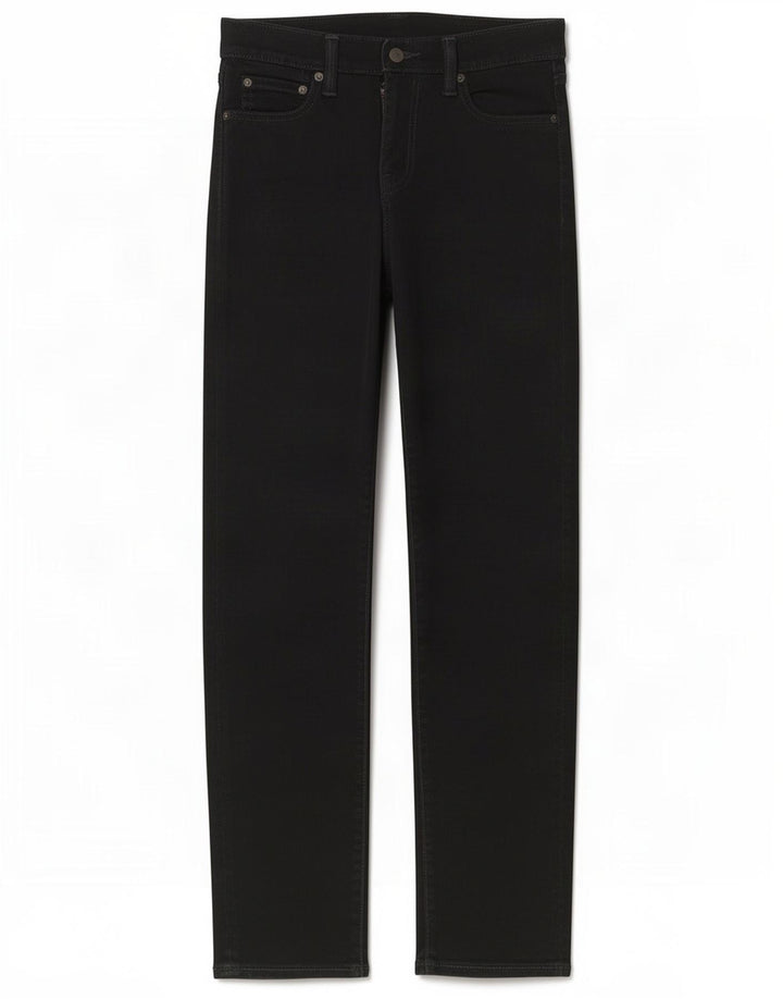 Damskie dżinsy Levi's 504 Straight W29 L32 Czarna bawełna