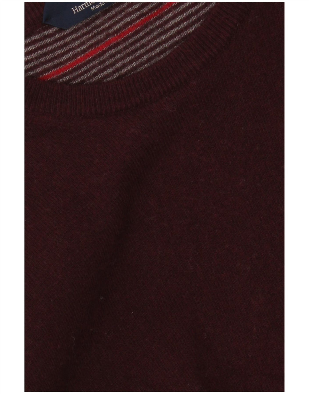 Harmont & Blaine Męski sweter z dekoltem w łódkę, mały, bordowy, wełniany
