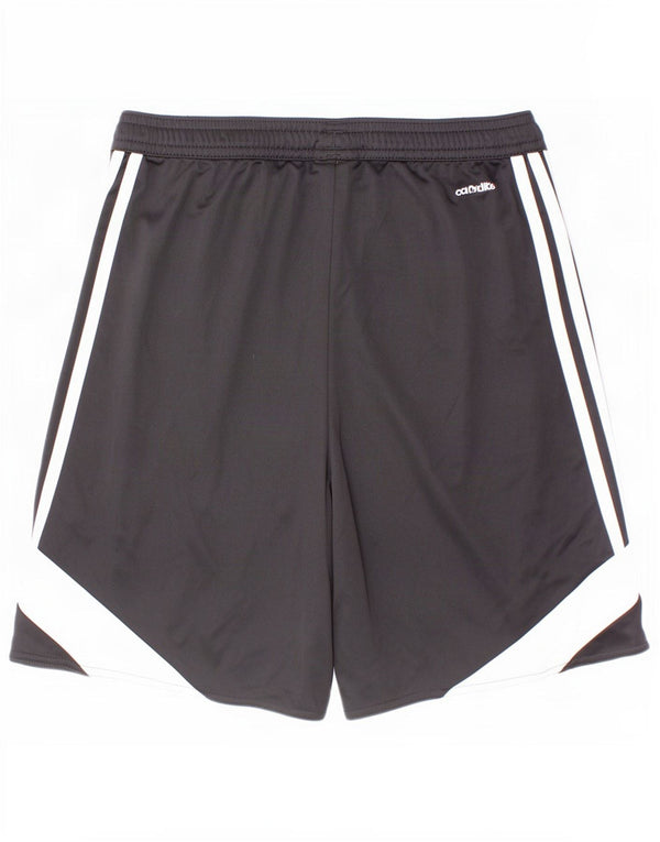 Chłopięce spodenki sportowe Adidas Climalite 13-14 lat XL, czarne, z blokami kolorów