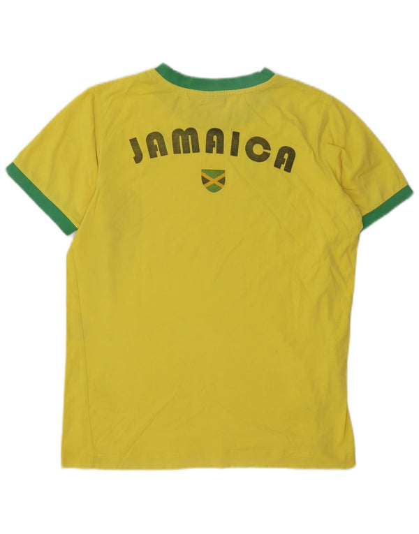 Męski T-shirt Puma Jamajka z grafiką, mały, żółty sportowy