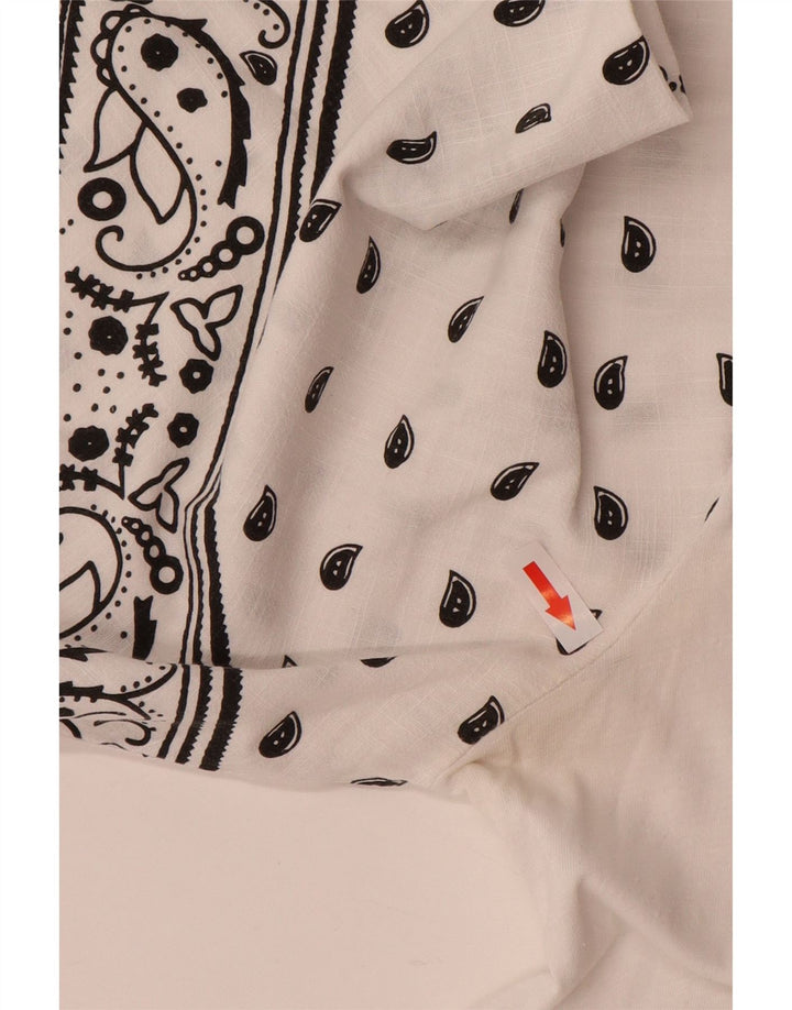 Bluzka damska ZARA Top UK 14 Średnia Biała Paisley