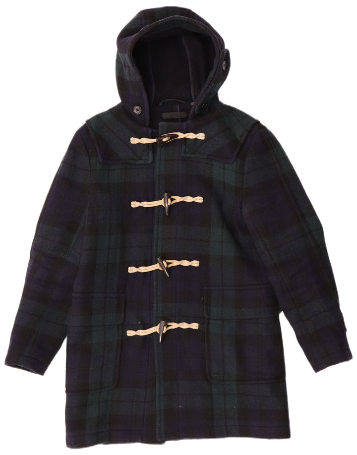 Męski budrysówka z kapturem Uniqlo UK 36 w małą granatową kratkę