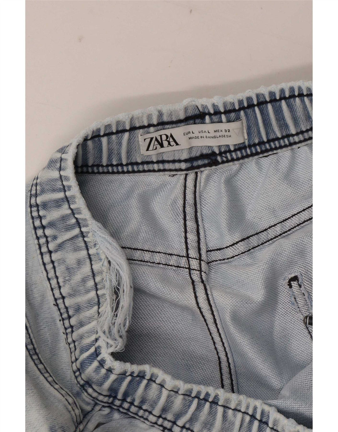 Damskie spodenki jeansowe Zara, duże, W32, niebieskie