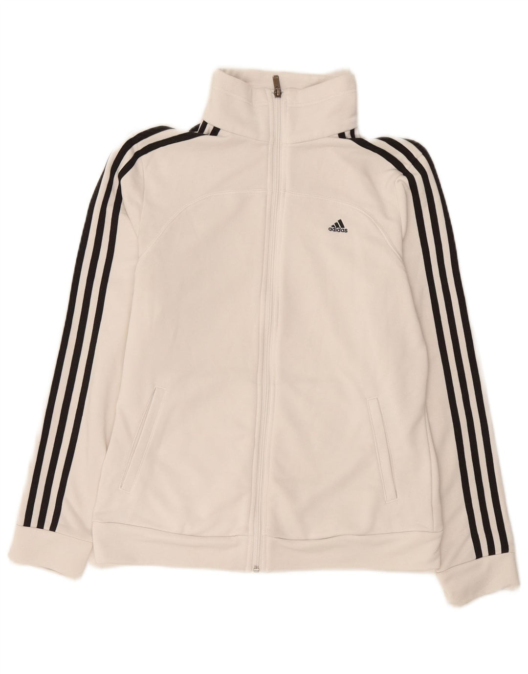 Kurtka Adidas Damska Climalite Dresowa Top UK 12/14 Średnia Biała