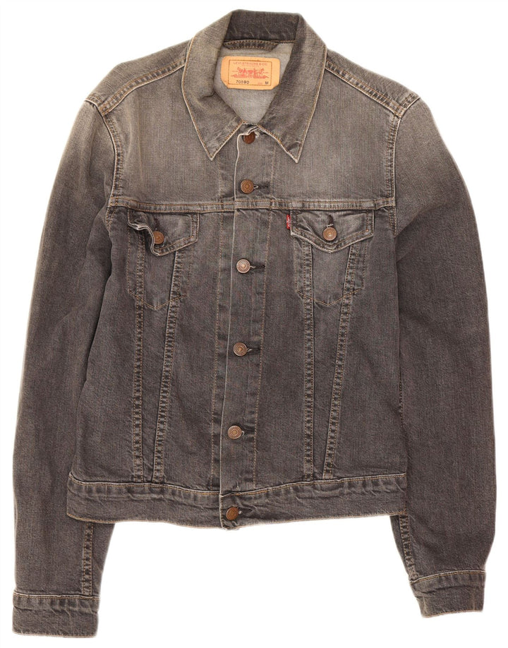 Męska kurtka dżinsowa Levi's UK 38, średnio szara, bawełniana