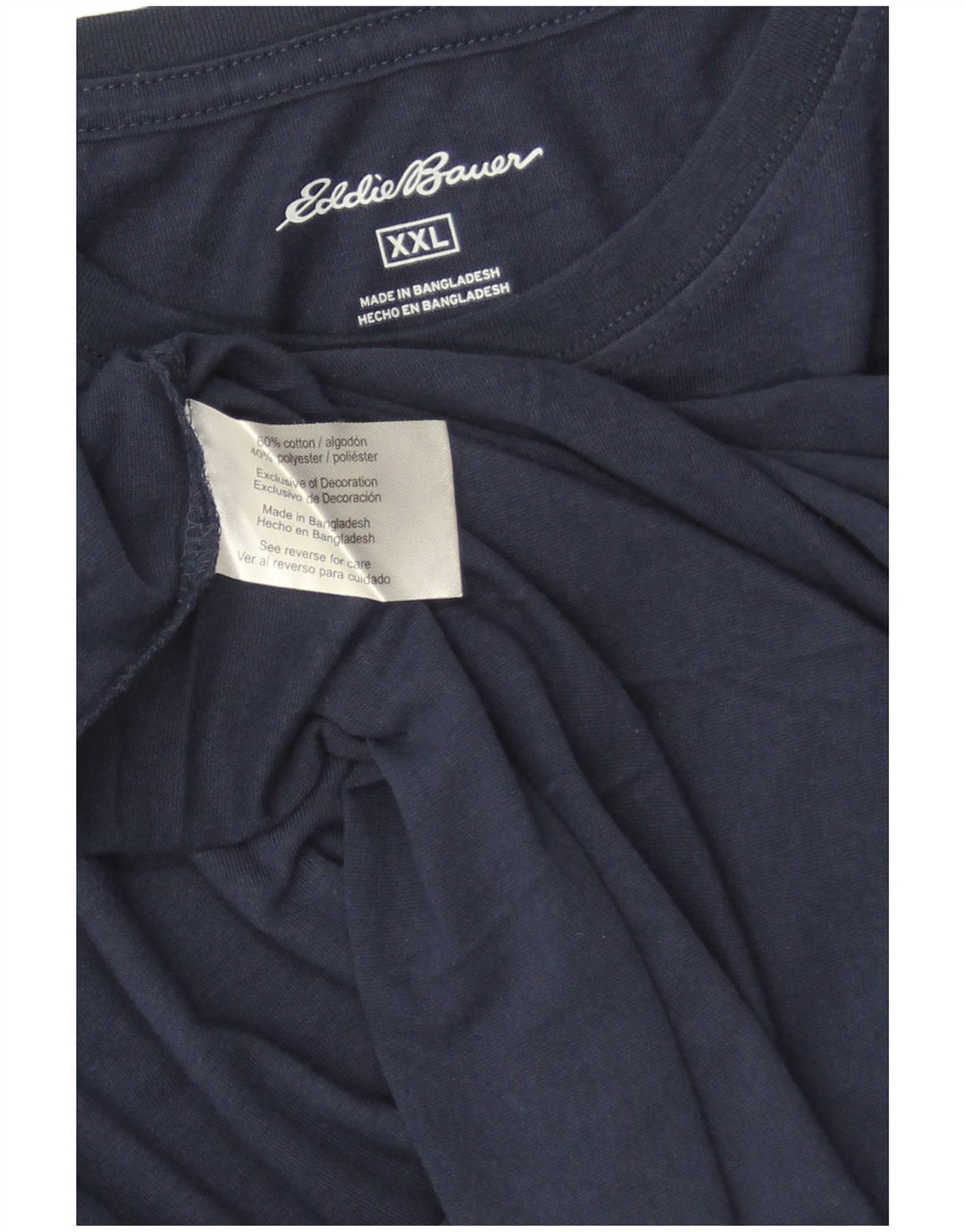 T-shirt męski Eddie Bauer Top 2XL, granatowy, bawełniany