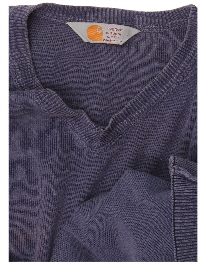 Sweter męski Carhartt z dekoltem w kształcie litery V, 2XL, granatowy