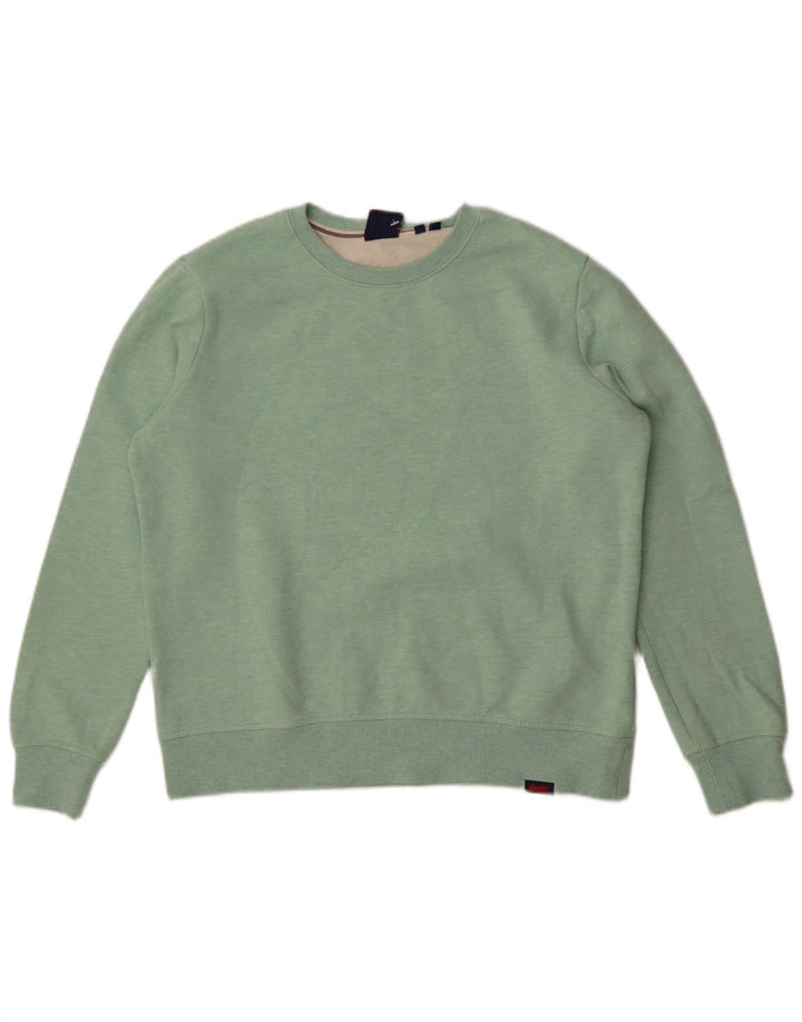Damski sweter oversize Superdry UK 12, średni zielony, bawełniany
