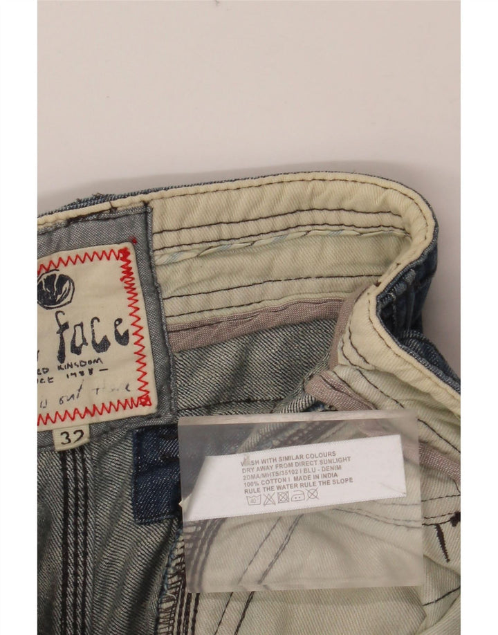 Męskie spodenki jeansowe Cargo FAT FACE W32 Średnioniebieskie, bawełniane