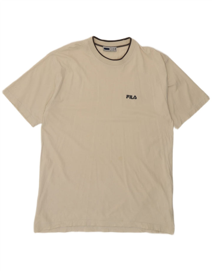 T-shirt męski Fila Top XL, beżowy, bawełniany